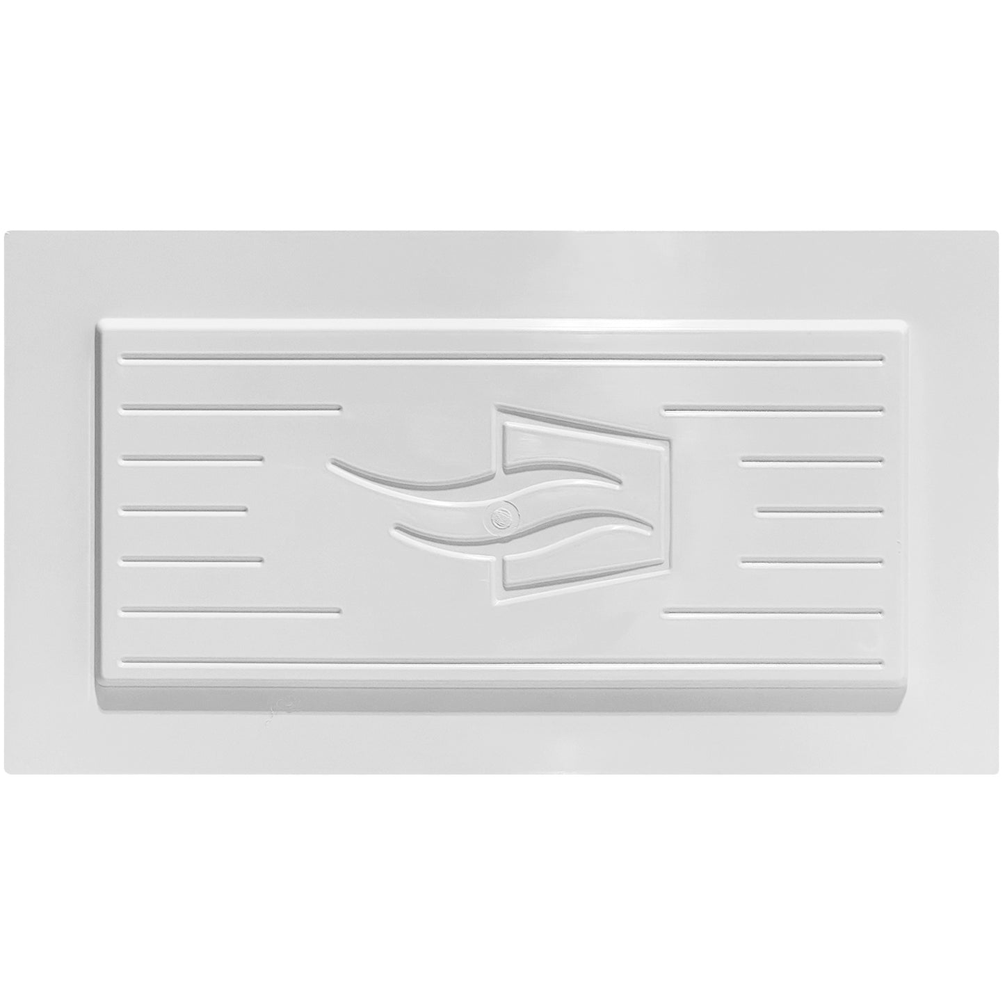 Back of shallow depth recessed vent cover (white)