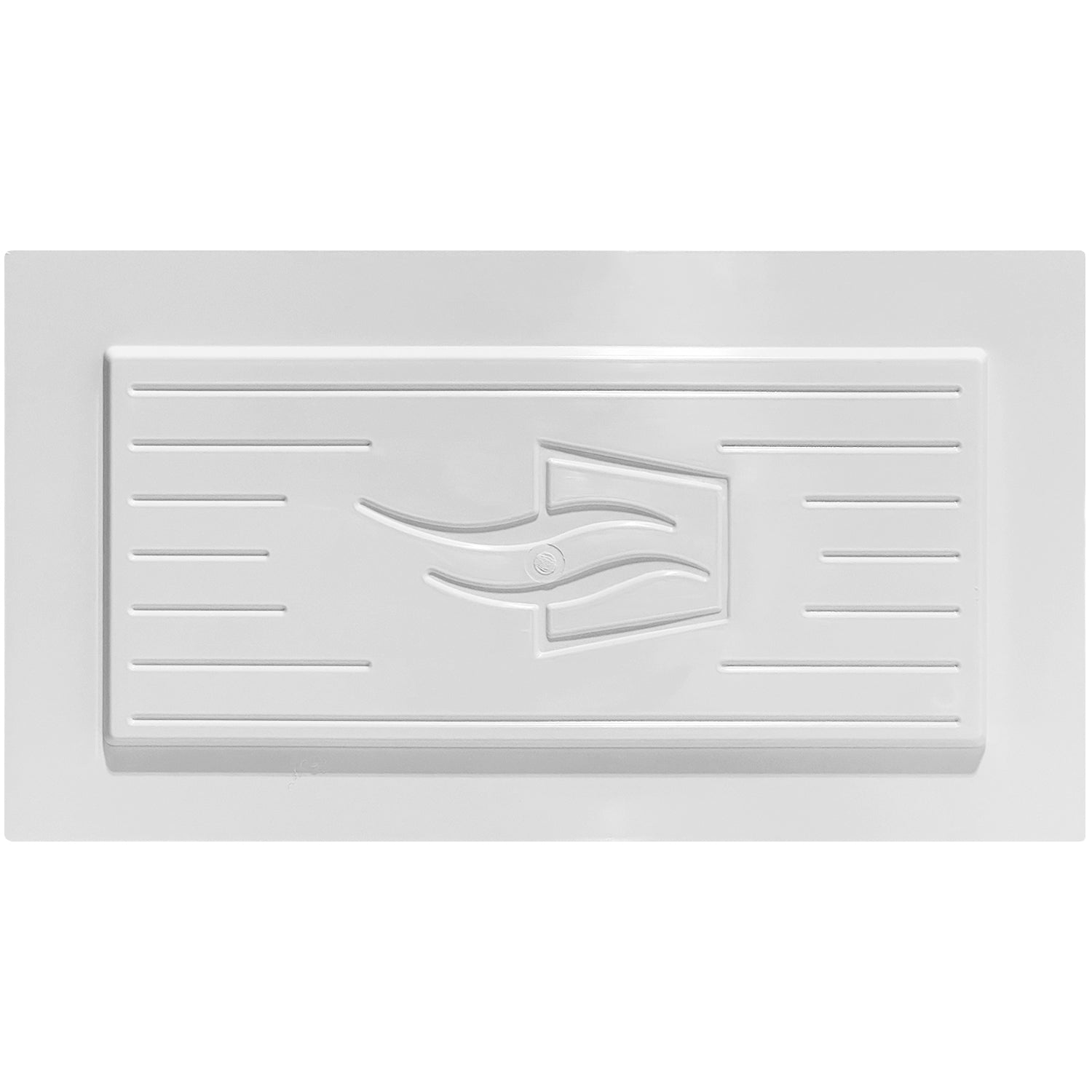 Back of shallow depth recessed vent cover (white)