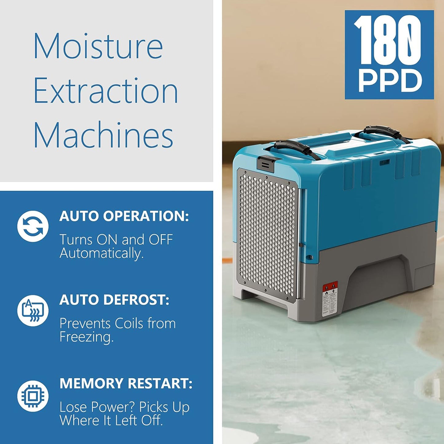 Moisture extraction machines