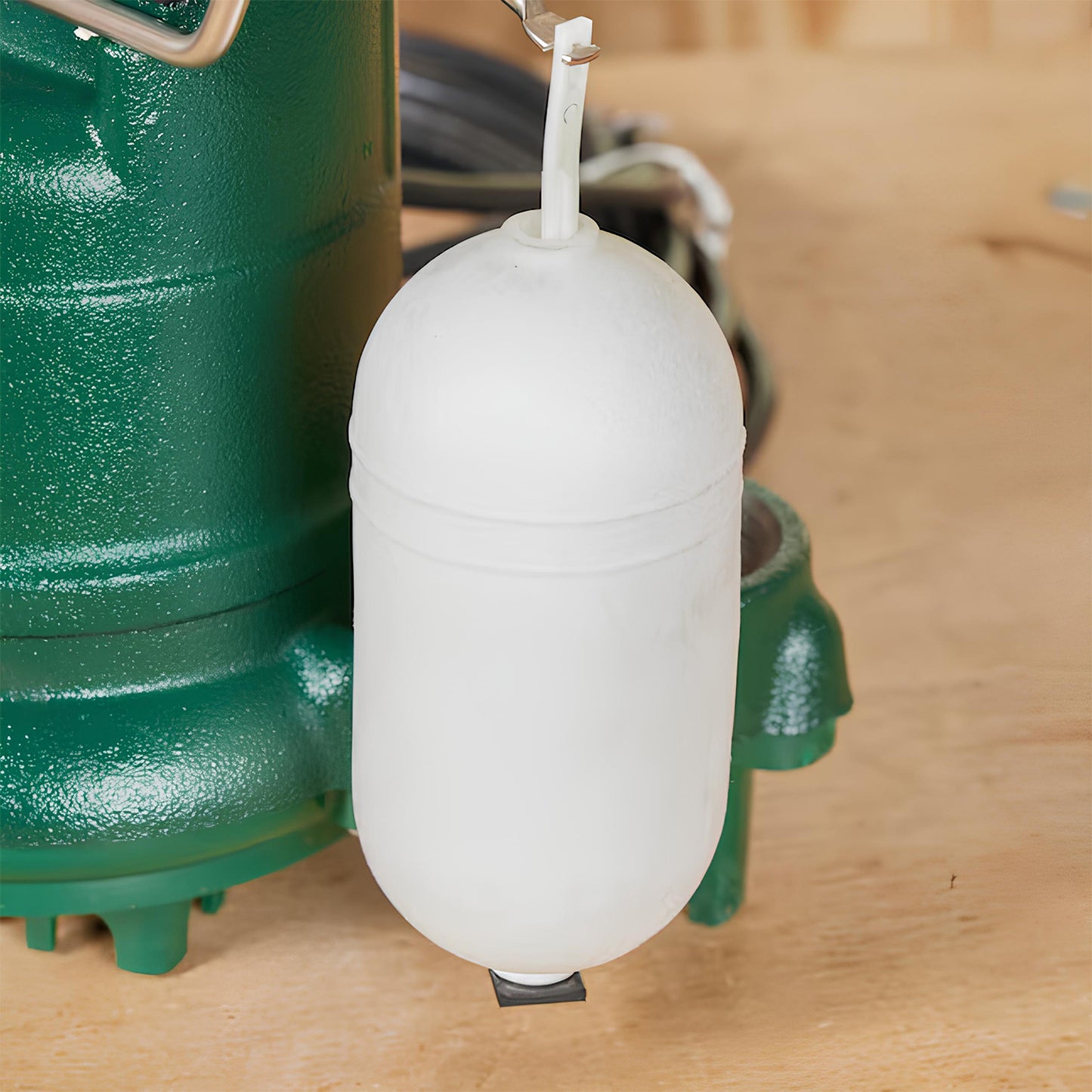 Float-operated sump pump