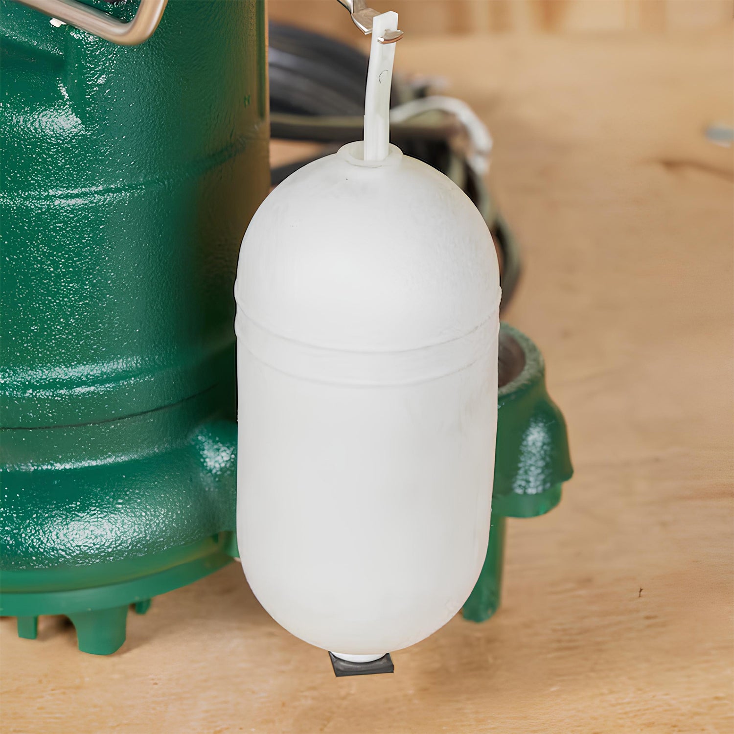 Float-operated sump pump