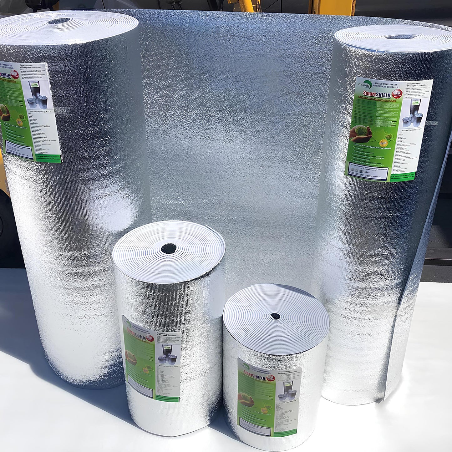 Different size foam insulation rolls