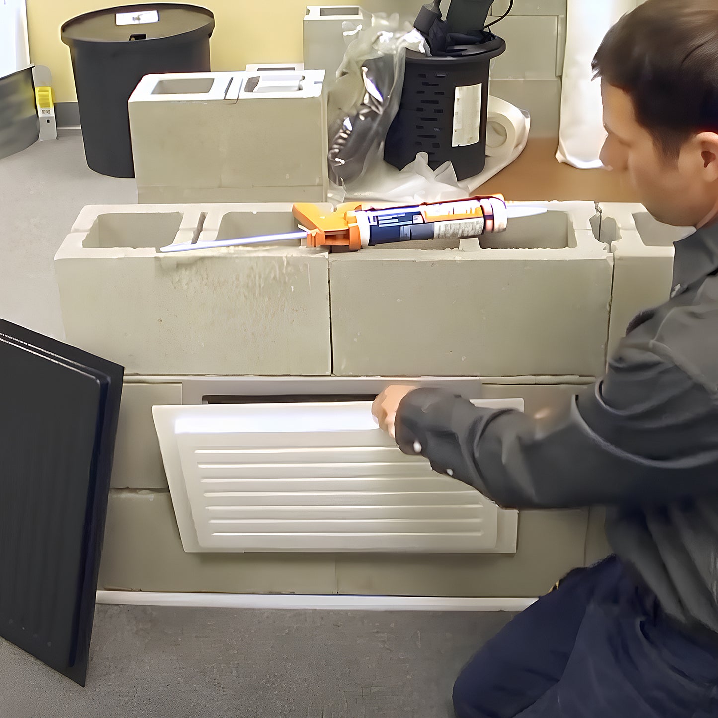 Installing outward mounted vent cover