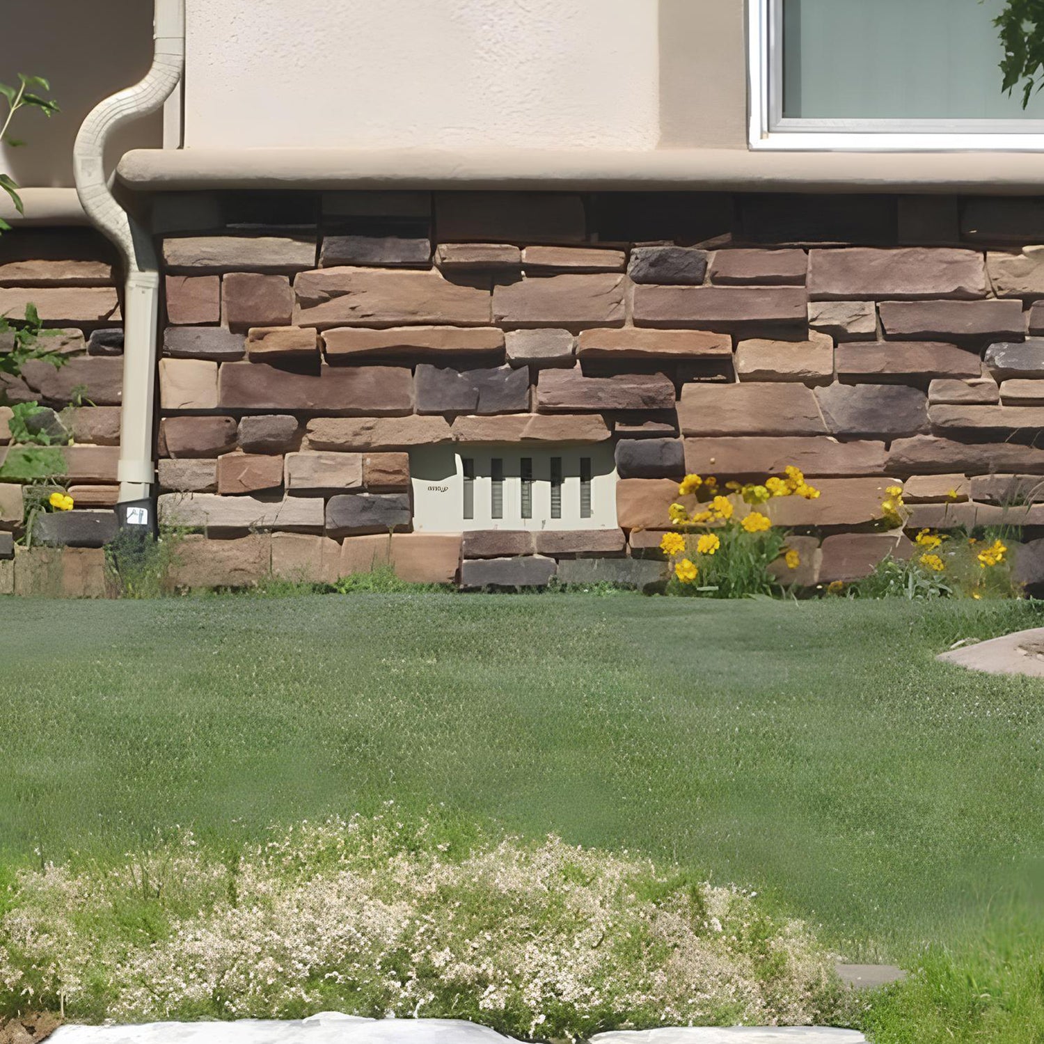 Installed foundation vent