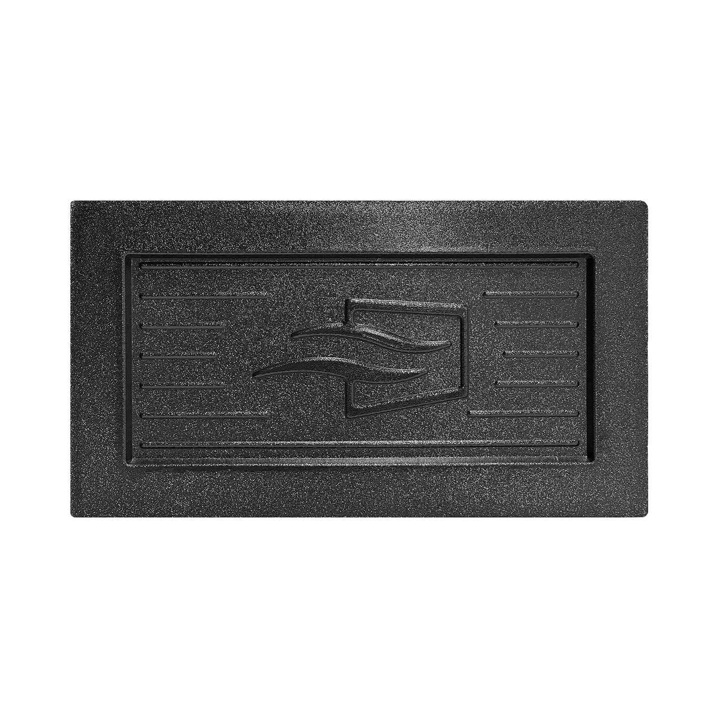 Shallow depth recessed vent cover (black)