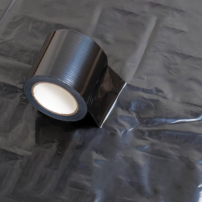 Black tape for vapor barriers