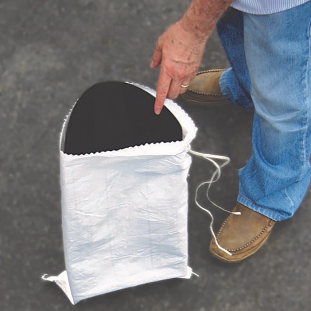 Sandbag chute makes filling sandbags easy