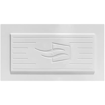 Back of shallow depth recessed vent cover (white)