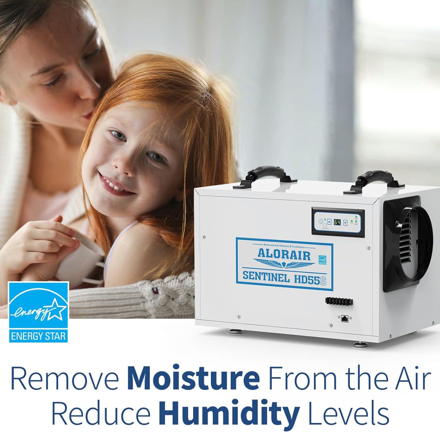 Remove moisture from the air and reduce humidity levels