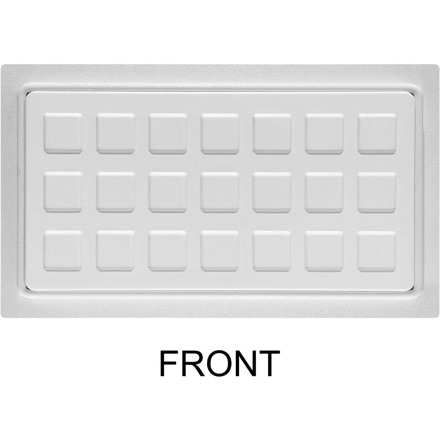 White Insulated Flood Vent - Front