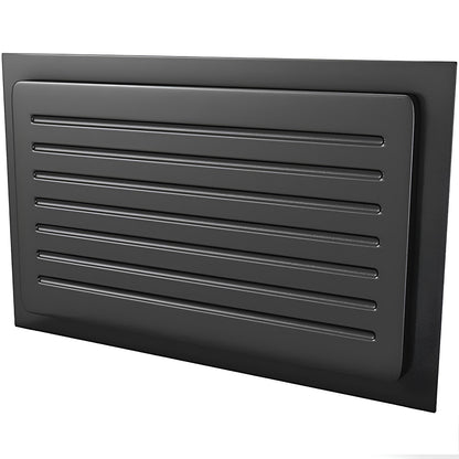 Large outward mounted foundation vent cover (black)