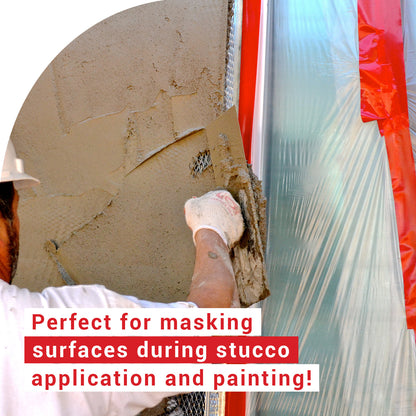 Perfect for masking during stucco application and painting