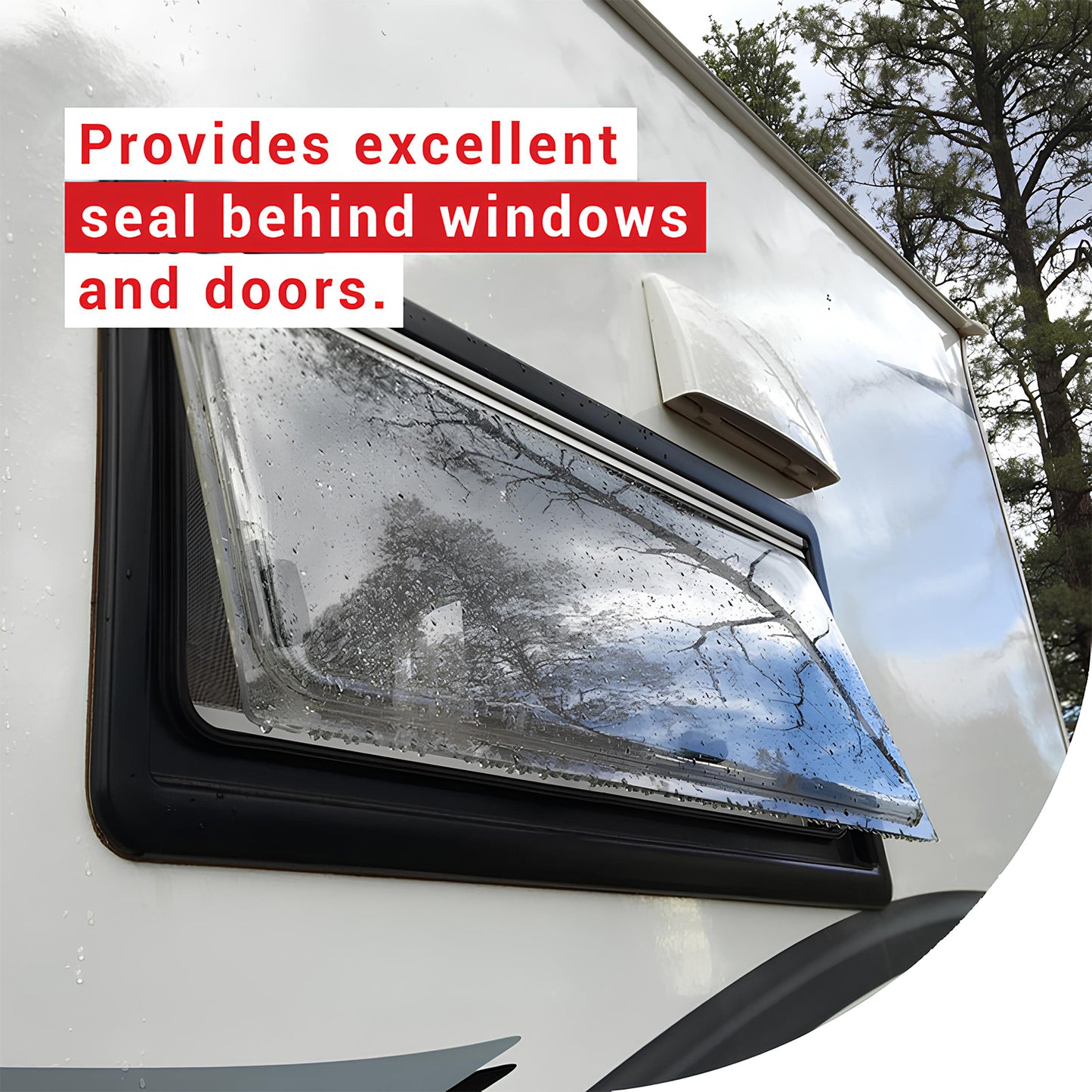 Provides excellent seal behind windows and doors