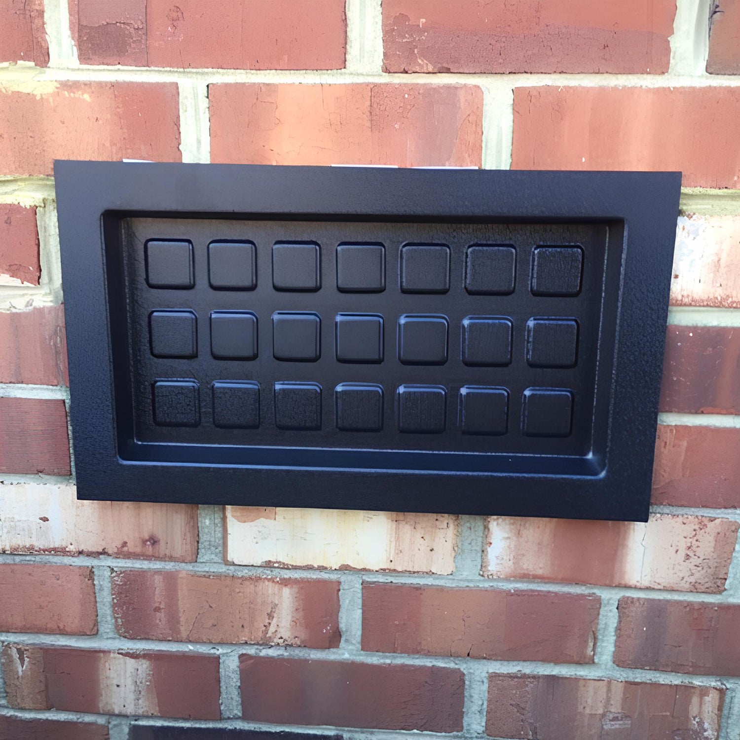 Installed air vent cover