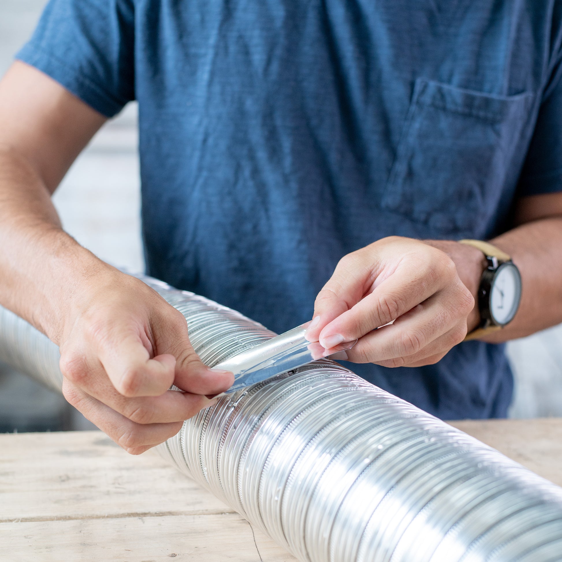 Using aluminum foil as repair tape
