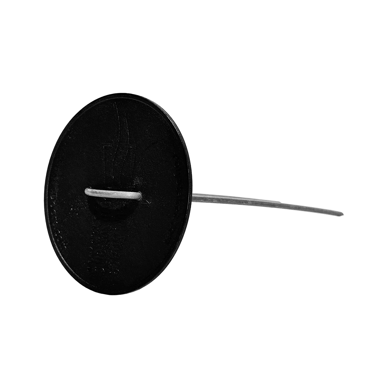 Vapor barrier stakes with black caps